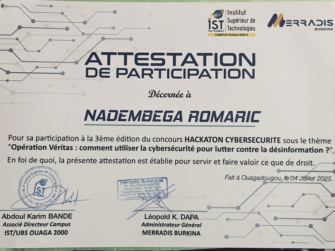 Certificat 4