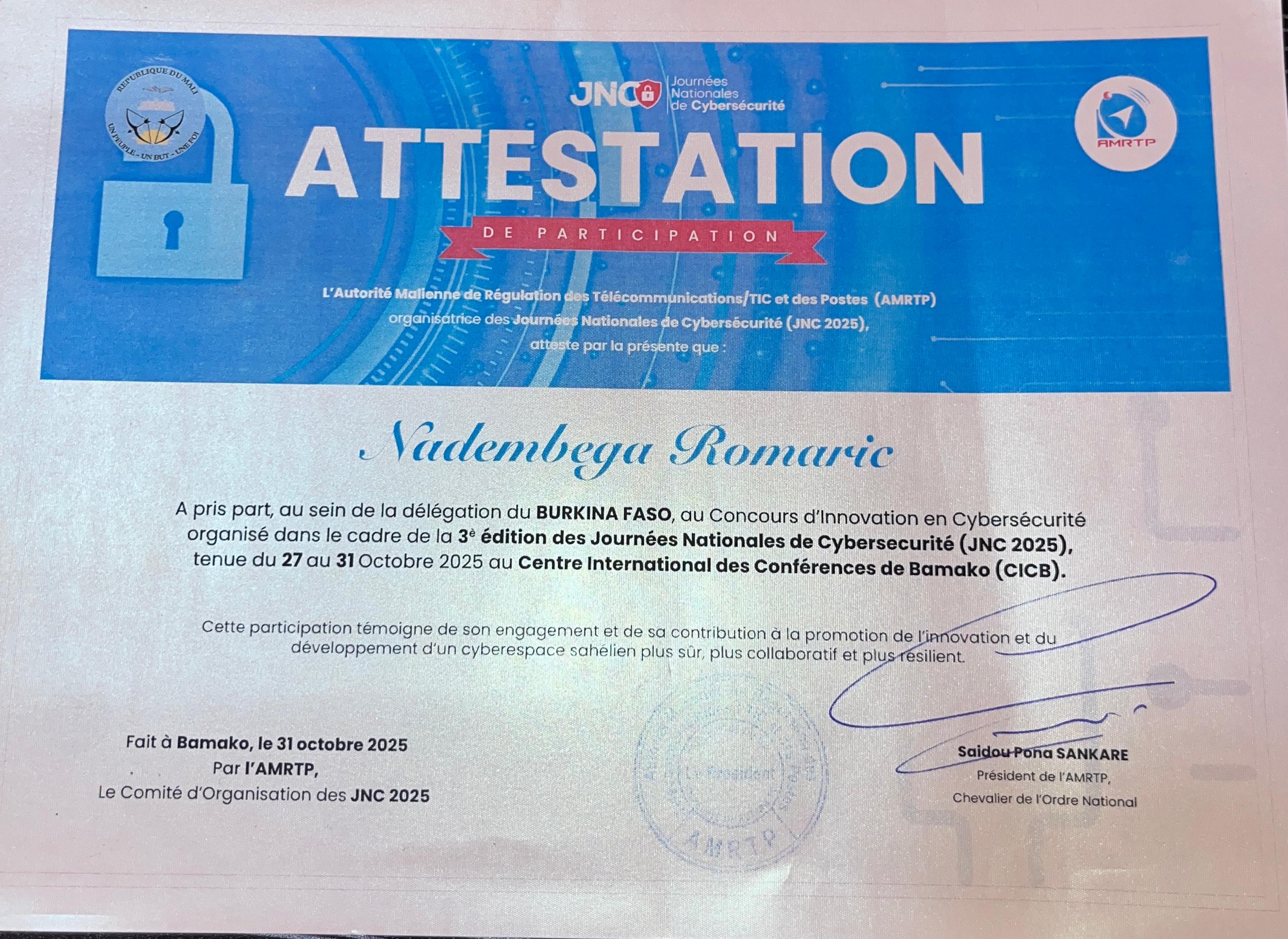 Participation JNC 2025